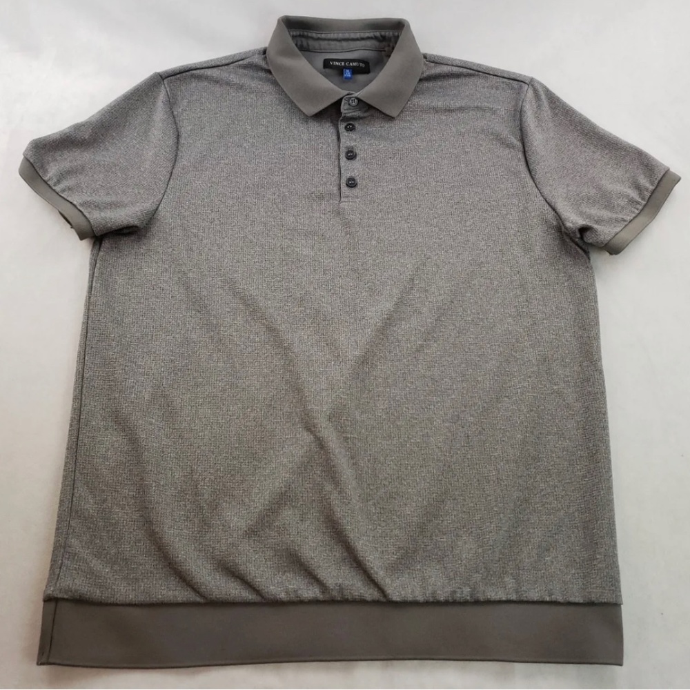 Vince Camuto Polo Shirt Gray Men XL